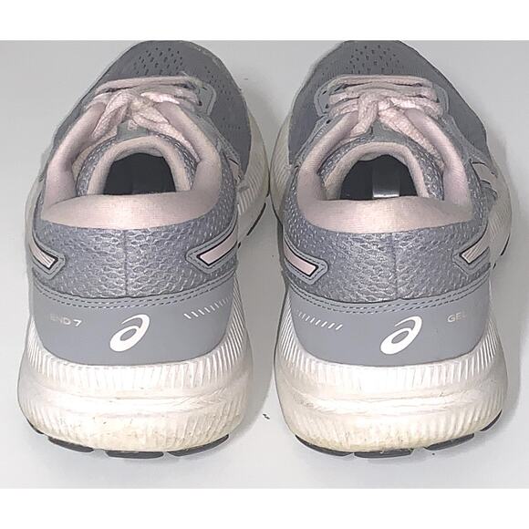 ASICS Gel Contend 7 Womens Size 8 Gray Pink Running Shoes 1012A911 - Picture 4 of 6